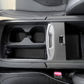 auovo Anti-Dust Mats Compatible with Acura RDX 2019 2020 2021 2022 2023 Door Slot Pad Car Interior Automotive Decoration Center Console Liners Door Liners Cup Holder Liners (16PCS/Set) (Black)