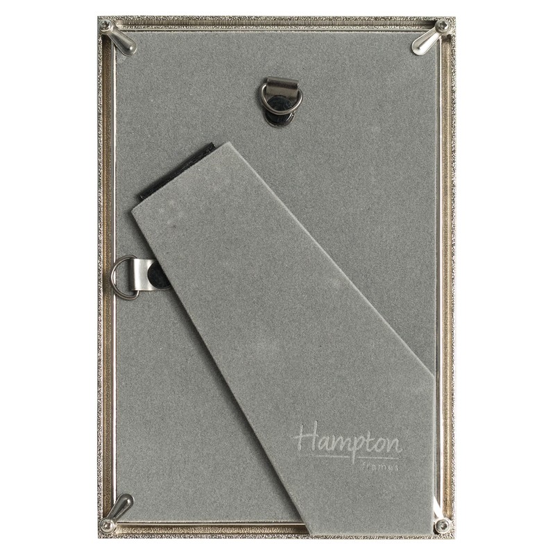 Hampton Frames JANELLE 5x7 (13x18cm) Silver Nickel Photo Frame Glass