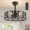 Fanbulous 20 Inch Fandelier Caged Ceiling Fans with Lights and