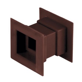 Door Air Vent Grille 45x45mm Two Sided BROWN Ventilation Cover ABS Plastic