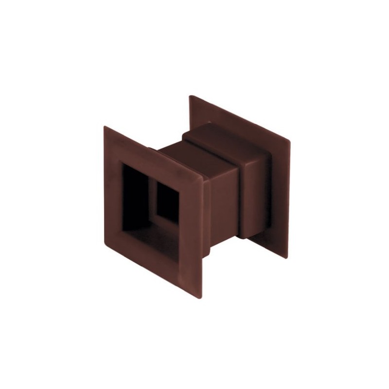 Door Air Vent Grille 45x45mm Two Sided BROWN Ventilation Cover
