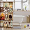 jejeloiu Western Decor Shower Curtain 72"x72" Wild Western Cowboy Bathroom