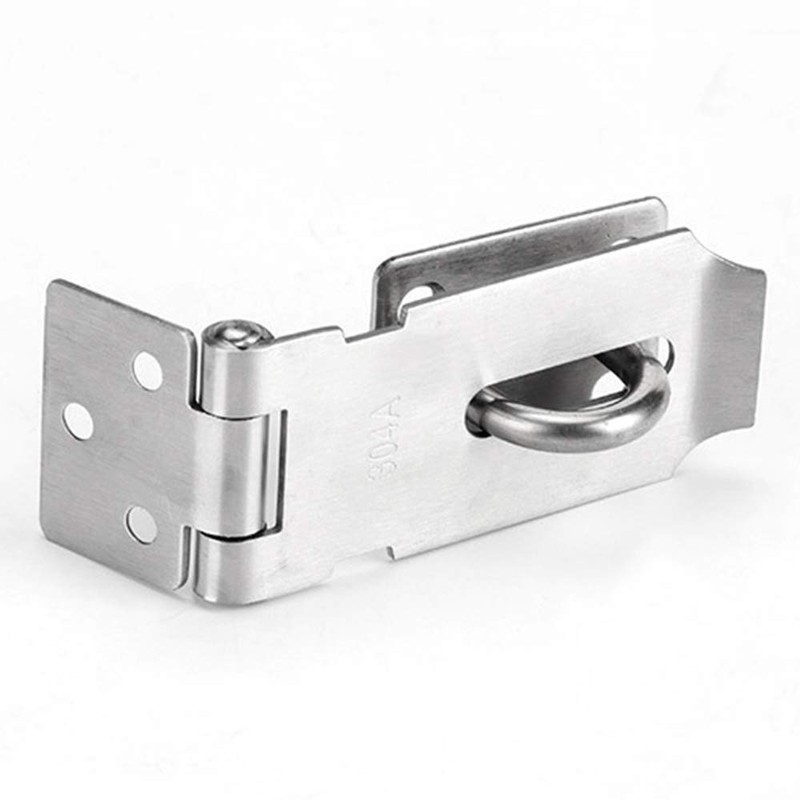 BuxiuGK Stainless Steel Padlock Hasp 4 Inches,Heavy Duty Hasp and