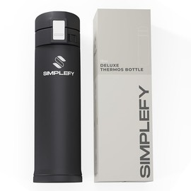 Simplefy Simplefy Deluxe Stainless Steel Vacuum Insulation Thermos 16oz Leak-Proof Lid, BPA-Free, Easy-Clean, Durable Travel Thermos for School, Office & Sports