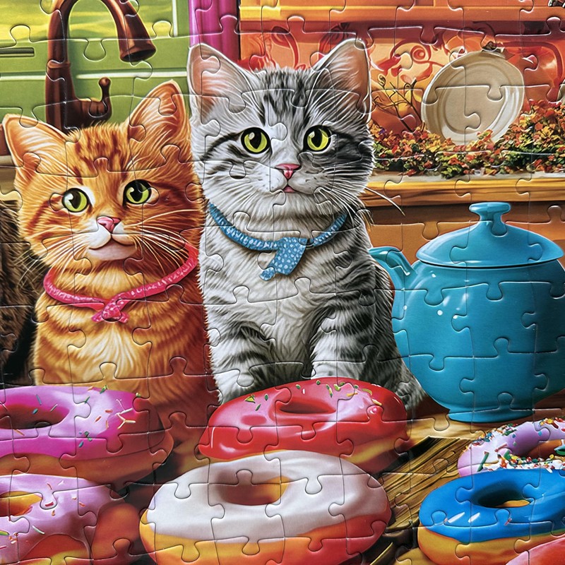 300 Piece Puzzles for Adults Large Piece - Cat Jigsaw