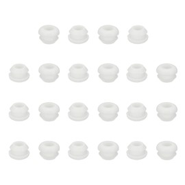 PATIKIL Silicone Rubber Grommets, 22 Pcs 5/16"(8mm) Drill Hole, 3/16"(5mm) Inner Dia. Top Hat Wire Gasket Rubber Hole Plug for Wiring Irrigation System Firewall, White