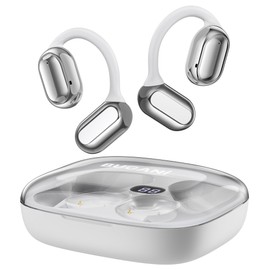 BUGANI Open Ear Headphones, Open Ear Earbuds with Immersive Stereo Sound, Clear Talk, Bluetooth 5.3 Wireless Headphones with Dual Large Driver, 30H Playtime, Waterproof Sport Earbuds for Running