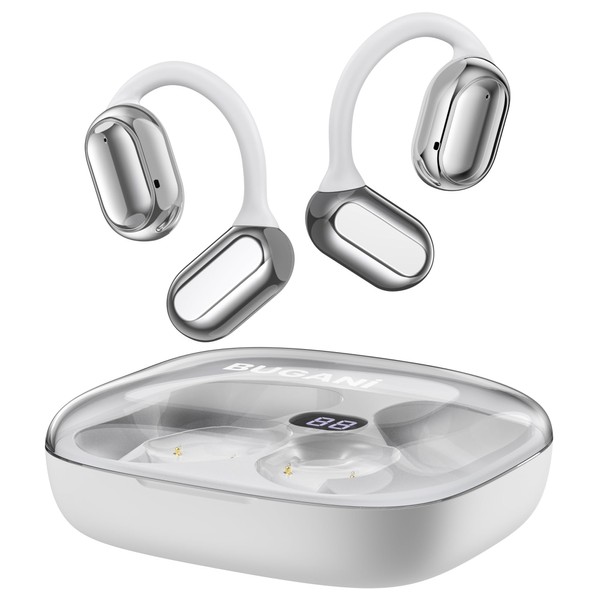 BUGANI Open Ear Headphones, Open Ear Earbuds with Immersive Stereo