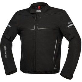 IXS TS-Pro ST+ Textile Jacket Motorcycle Men Waterproof Black, black