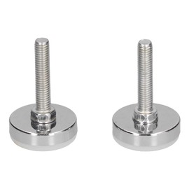 Pissente Nivelador de Patas de Muebles de Acero Inoxidable Ajustable de 2 Piezas, Kit de Tornillos de Rosca M8 para Taller de Garaje en Casa, Diámetro