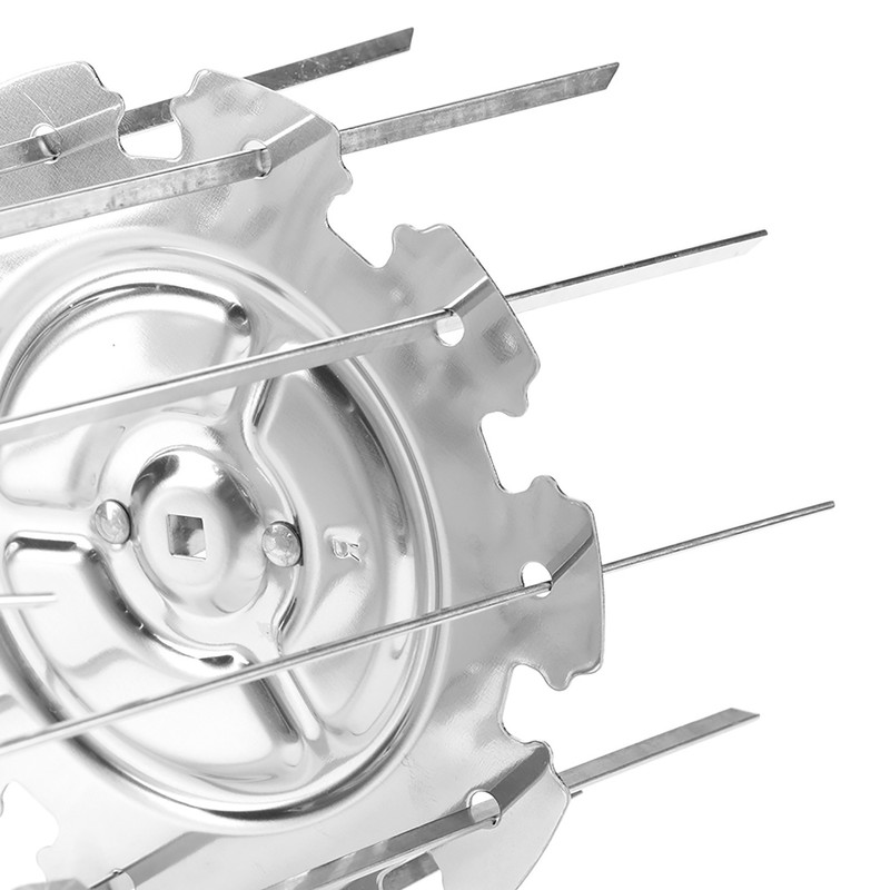 Stainless Steel Roaster Electric Oven Barbecue Skewers Needle Cage Set