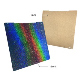 BCZAMD Prusaa MK4 i3 Kits 3D Printer Platform: 10 x 9.4 Inch MK3 MK52 Double-Sided Smooth Coloured PEY Surface + Textured Powder PEI Spring Steel Plate - Flexible Metal Heated Building Material Plate