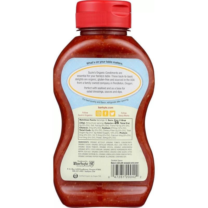 Suzie`s Organics Suzie's Organic Cocktail Sauce 8 oz