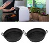 2 PCS Fryer Silicone Baskets with Handle 7.5inch Round Silicone