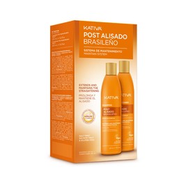 Kativa Maintenance Kit Post Straightening 2 Units | Shampoo and Conditioner Post Treatment || Extends the Duration of Straightening | Provides Hydration | Eliminates Frizz | Professional Quality