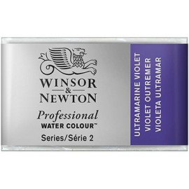 Winsor & Newton Professional Water Colour Paint Whole Pan, Ultramarine Violet
