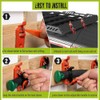 Wotendy 6pcs Shovel Mount for Roof Rack, Metal Rubber Clamp