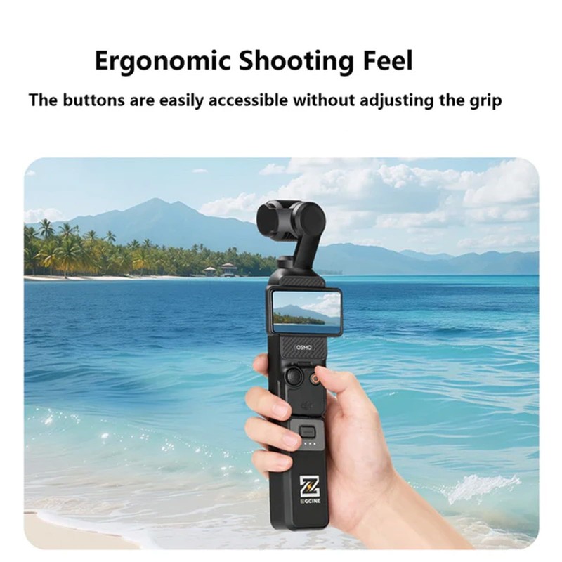 Osmo Pocket 4 Pocket 3 Battery Handle,ZGCINE PK-H01 7.7V/1600mAh Fast