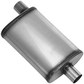 nobrandname SA1225 Muffler - Cherry Bomb Salute Reversible Oval Body - H4" X W9" X L14" 20" OAL 2-1/4" O/C Muffler - Cherry Bomb Salute