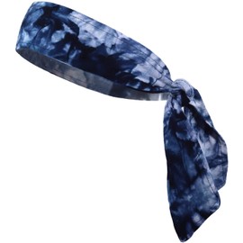 Kenz Laurenz Headbands Tie on Headband for Women Men Running Athletic Hair Head Band Elastic Sports Sweat Basketball Sweatband Stetchy Yoga Workout Sweatbands Adjustable Non-Slip Moisture Wicking