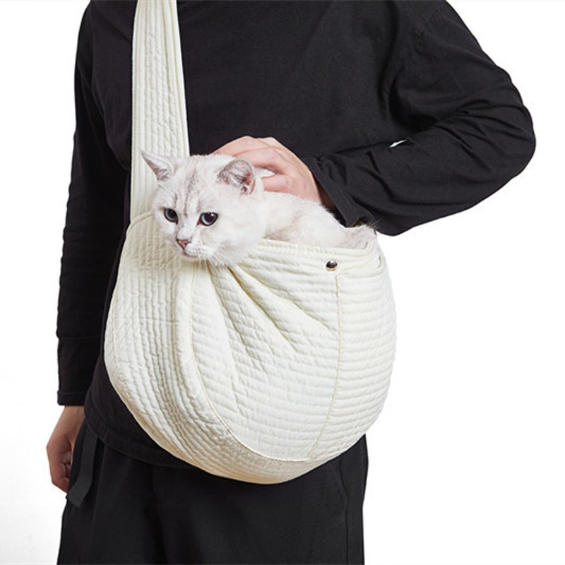 Dog Sling Carrier Portable Cat Carrier Bag with Widened Shoulder