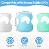 3 Pack Silicone Sleeve for Dr. Brown Natural Glass Baby