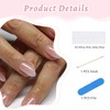 Calkkrer Pack of 30 Nude Pink Press On Nails, Short