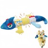 YIMOCHEN Blue Chameleon Dog Interactive Toys,Tug Toys for Large Dogs,Squeaky