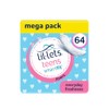 Lil-Lets Teens Liners | 64 forros | 4 paquetes de