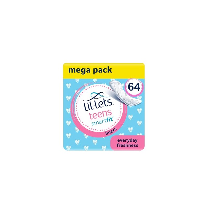 Lil-Lets Teens Liners | 64 forros | 4 paquetes de