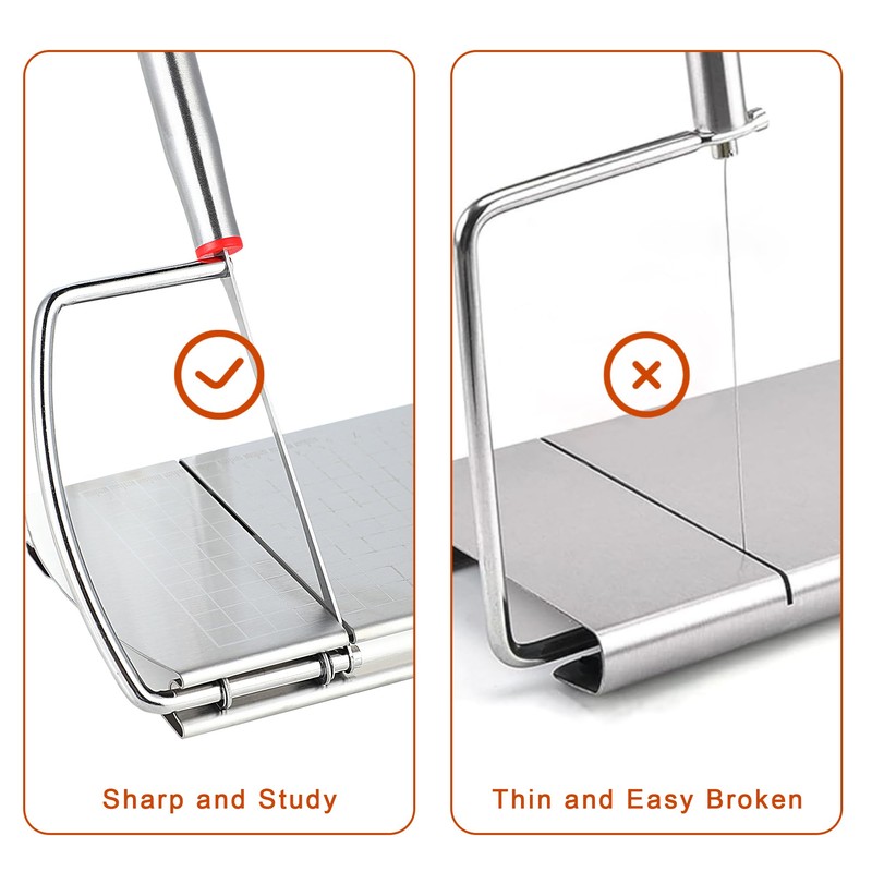 Cheese Slicer with 2 PCS Cheese Knife, Multipurpose Cheese Cutter