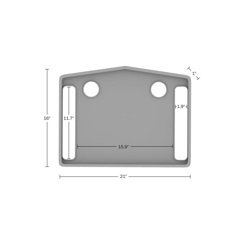 Walker Tray Table with 2 Cup Holders - Universal Trays