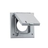 Sealproof Weatherproof 40/50 AMP Outlet Cover, 2-1/8” Diameter Outlet, Metallic