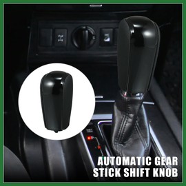 Motoforti Car Automatic Gear Stick Shift Knob for Toyota Land Cruiser Prado 2009-2017 for Lexus GX460 2010-2019 Faux Leather Black Short Long-lasting