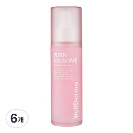 WellDerma PDRN Exosome Hydrating Gel Mist, 6 units, 100ml / 웰더마 PDRN 엑소좀 하이드레이팅 겔 미스트, 6개, 100ml