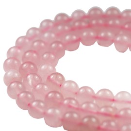 Rose Quartz Crystal 4mm Natural Gemstone Beads for Making Jewellery Energy Healing Crystals Jewelry Chakra Crystal Jewerly Beading supplies 15.5inch About 90-100Beads