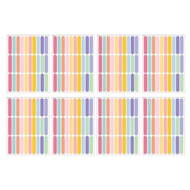 BESPORTBLE Calcomanías de pared de Sprinkles rod, 240 pegatinas con forma de arcoíris, calcomanías de pared para recámara de niños, guardería, bebé, niños, decoración del hogar