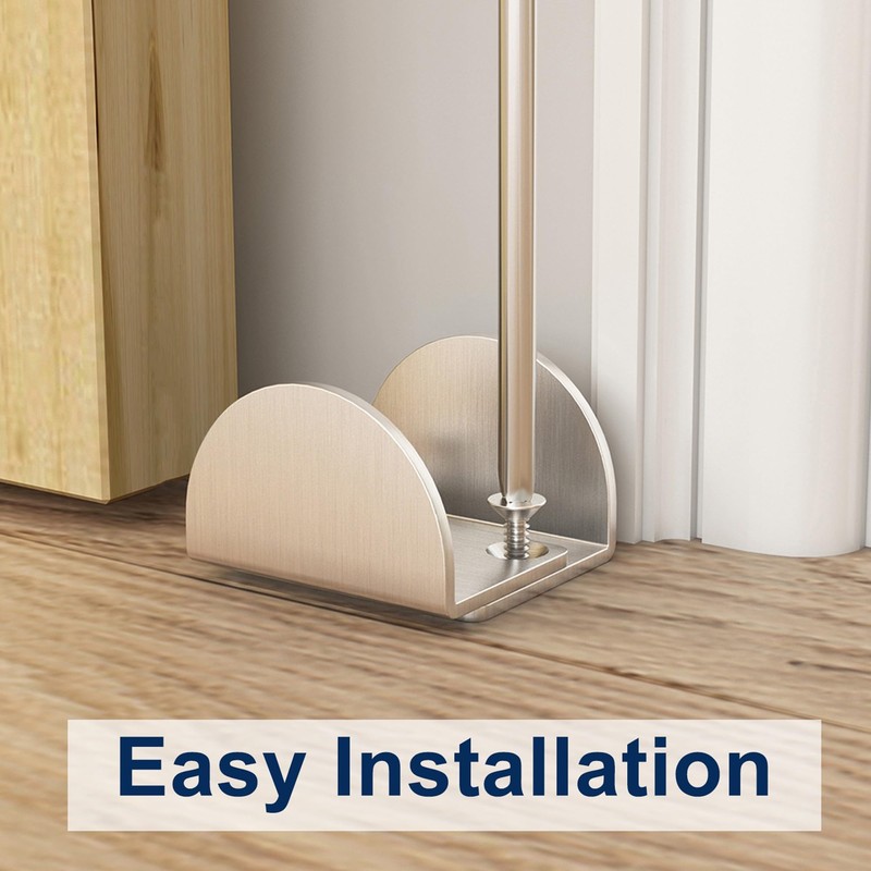 JUBEST Sliding Barn Door Floor Guide, Floor Mounted Sliding Door