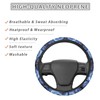 STUOARTE Dolphin Flower Printed 3 Piece Car Steering Wheel and