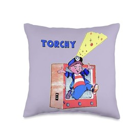 Torchy Retro Kids TV Throw Pillow