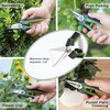 WORKPRO Pruning Shears,6.25'' Gardening Hand Scissors with Sheath,Stainless Steel Straight