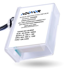 AG3000 HVAC Surge Protector 120/240V, Universal Surge Protective Device with Triple L-G/L-L/L-N Protection, TPMOV Technology, Watertight Enclosure UL Listed 5 Year Warranty