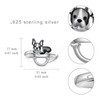 Boston Terrier Rings 925 Sterling Silver Dog Rings Cute Boston