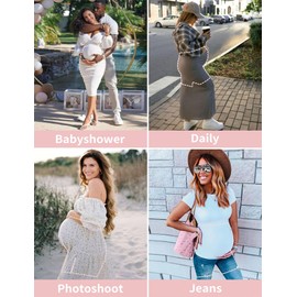 Peauty Maternity Underwear Seamless for Women Maternity Shapewear for Under Dresses Maternity Shapewear Shorts Maternity Dress for Photoshoot Maternity Dress for Baby Shower (Nude M)