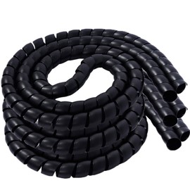 Dog and Cat Cord Protector, 32.8ft Spiral Cable Management Sleeve Organizer, Protects Your Pets and Critters from Chewing Insulated Electric Wire 32.8ft x 10mm 5PCS/Pack by FUNZON