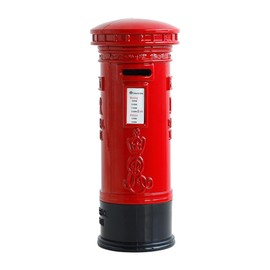 Totority London Piggy Bank Telephone Piggy Bank, Piggy Bank British Pillar Box Vintage Piggy Bank with High Capacity Coin Money for Kids Children Saving Money Postal Money Pot