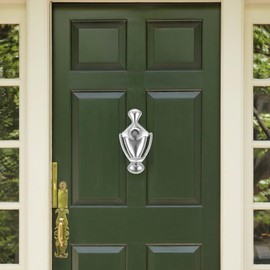 Housoutil Door Knocker with Peephole 180 Viewer 304 Stainless Steel Front Door Knocker with Integrated Cat Eye for Home Entry