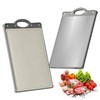 Leogony Double-Sided Titanium Chopping Board, Stainless Steel Cutting Board for