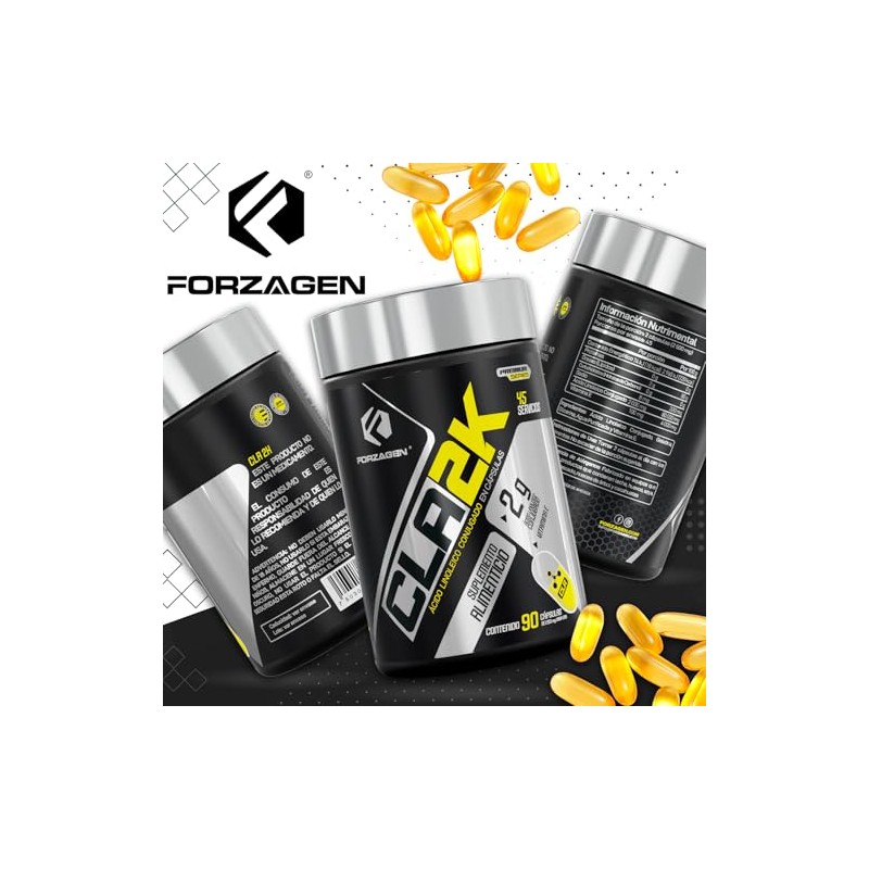 Forzagen | Suplemento Alimenticio CLA-2K | 2 g de Ácido