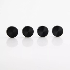 ITEZA LLC Black Screw Cap Set of 4 Lifetime Warranty Aluminum Car License Plate Frame Kit